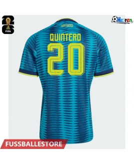 Günstige Kolumbien Juan Fernando Quintero #20 Auswärtstrikot WM 2026 Kurzarm